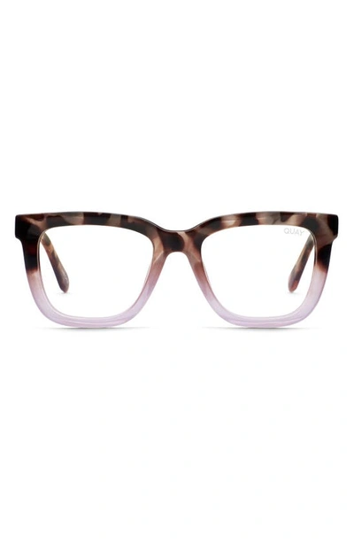 QUAY WIRED BEVEL 44MM SQUARE BLUE LIGHT BLOCKING GLASSES 