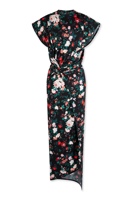 Shop Rabanne Floral-printed Midi Dress