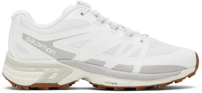 Shop Salomon White Xt-wings 2 Sneakers In White/lunar Rock/van