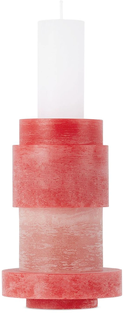 Stan Editions Red & Pink Stack 03 Candle Set In Red & Pink