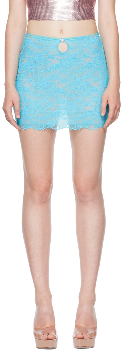 Poster Girl Blue Betty Miniskirt In Wkd Blue