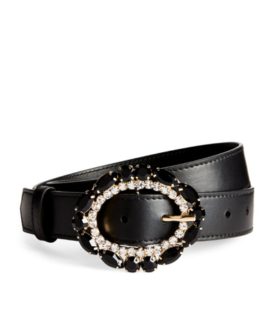 Shop Erdem Embellished Belt In Black