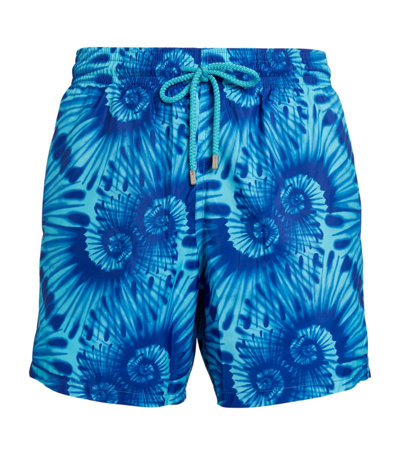 Shop Vilebrequin Tie-dye Mahina Swim Shorts In Blue