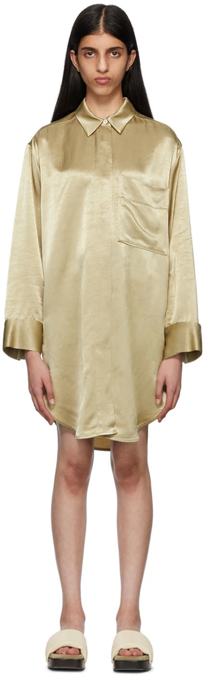 By Malene Birger Beige Olisse Minidress In 110 Nature