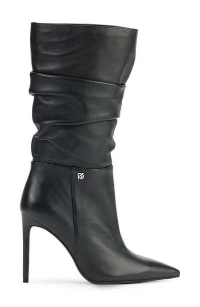 Shop Dkny Maliza Pointed Toe Slouch Boot In Black