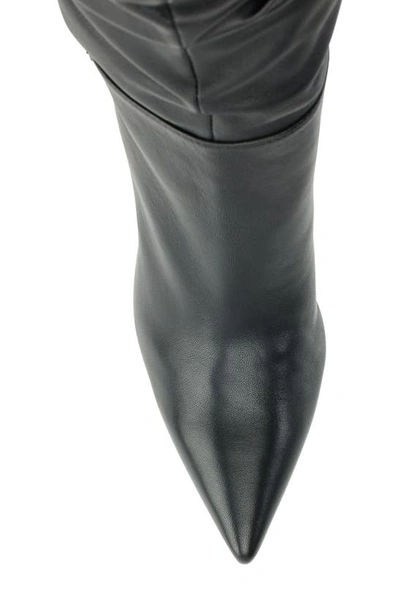 Shop Dkny Maliza Pointed Toe Slouch Boot In Black