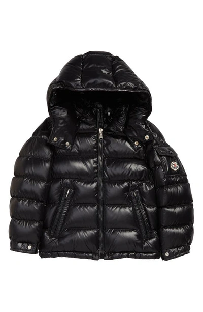 Shop Moncler Kids' New Maya Water Resistant Hooded Down Puffer Jacket In Black