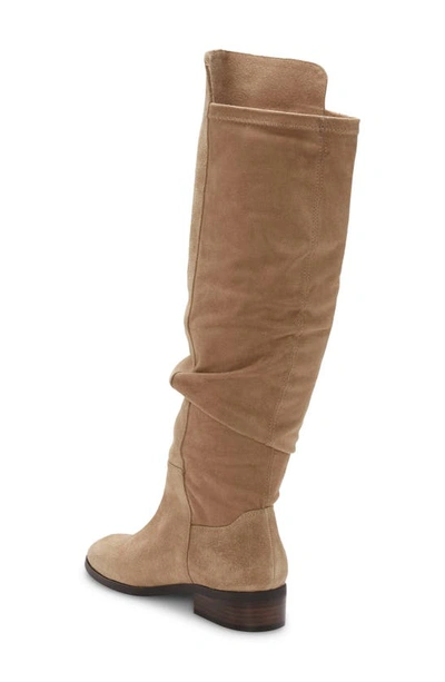 Lucky Brand Calypsow Suede Slouch Boot In Dune Olsdwc