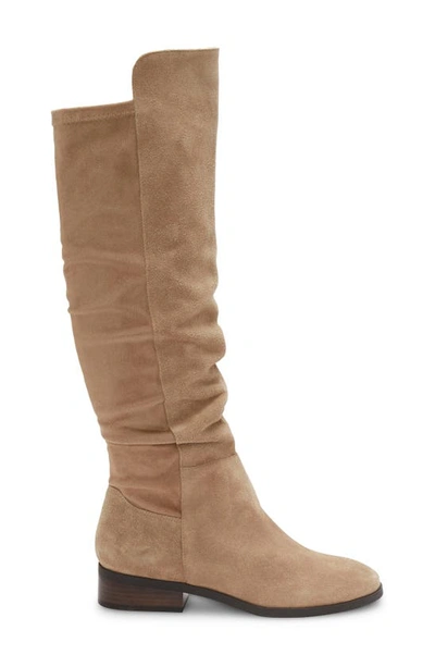 Lucky Brand Calypsow Suede Slouch Boot In Dune Olsdwc