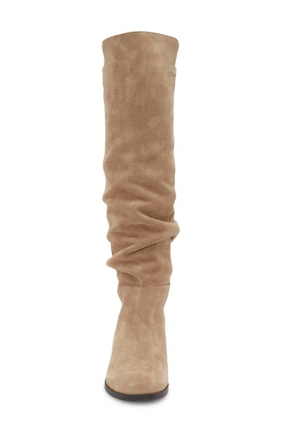Lucky Brand Calypsow Suede Slouch Boot In Dune Olsdwc