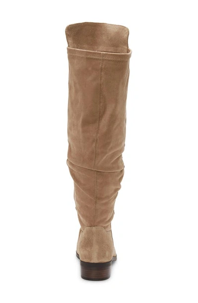 Lucky Brand Calypsow Suede Slouch Boot In Dune Olsdwc