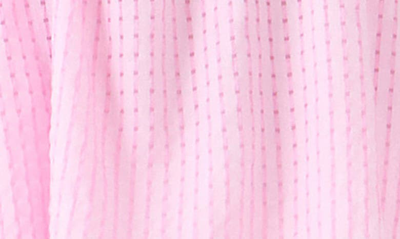 English Factory Check Puff Sleeve Top In Powder Pink