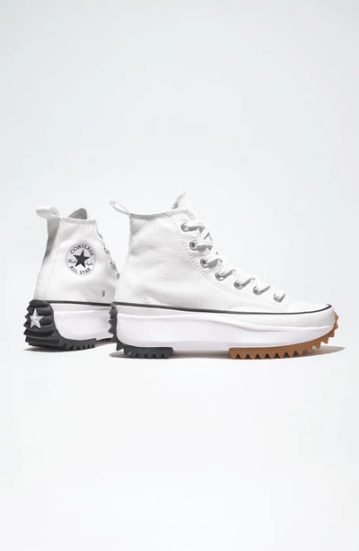 Shop Converse Chuck Taylor® All Star® Run Star Hike High Top Platform Sneaker In Saddle/ Black/ White