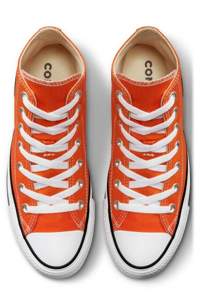 Shop Converse Chuck Taylor® All Star® High Top Sneaker In Orange/ White/ Black