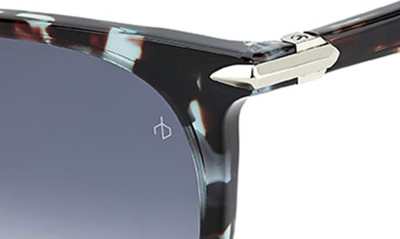 Shop Rag & Bone 53mm Gradient Cat Eye Sunglasses In Blue Havana / Grey Shaded