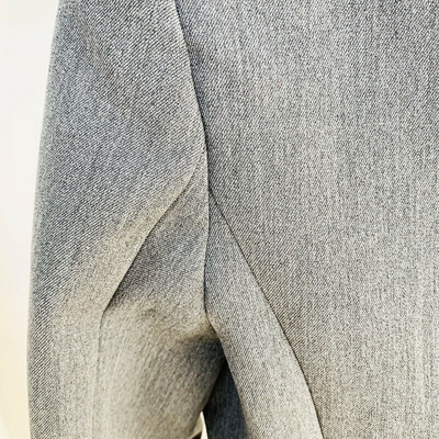 Pre-owned Blazer 2022 Damen Designer Inspiriert Grau Farbe Metall Löwe Knöpfe  Mantel
