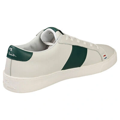 Pre-owned Paul Smith Zach Herren White Green Sneaker Beilaufig