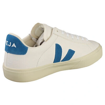 Pre-owned Veja Campo Chromefree Herren White Blue Sneaker Beilaufig