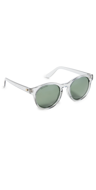 Shop Le Specs Hey Macarena Sunglasses In Pewter