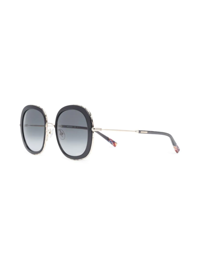 Shop Missoni Eyewear Oversized Square-frame Sunglasses In Black