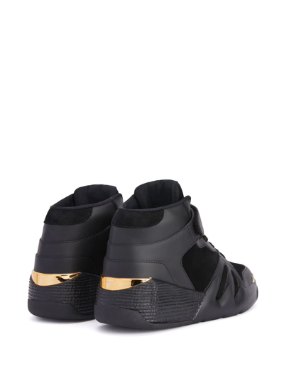 Giuseppe Zanotti Talon Mid-top Sneakers In Black