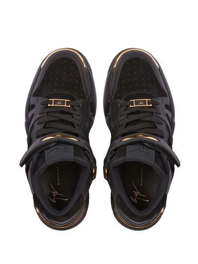 Giuseppe Zanotti Talon Mid-top Sneakers In Black