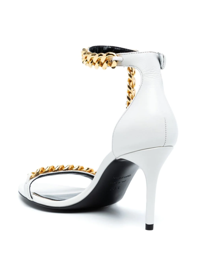 Tom Ford Chain-embellished Sandals In White