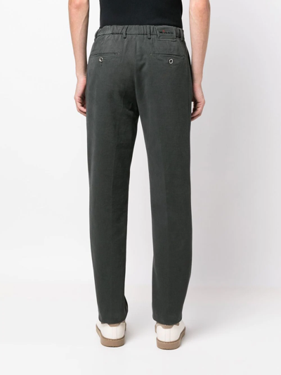 Shop Kiton Straight-leg Chino Trousers In Grey