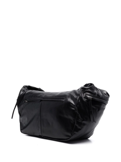 Shop Isabel Marant Neway Logo-patch Shoulder Bag In Black