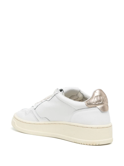 Autry Leather Low-top Medalist Sneakers In White