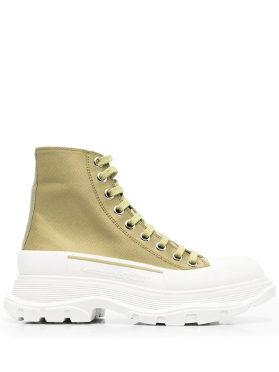 Alexander Mcqueen Chunky Sneakers In Green