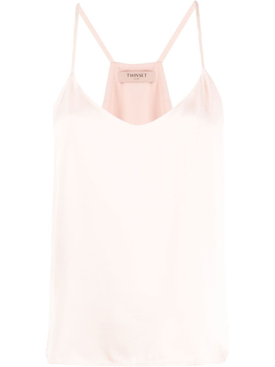 Shop Twinset Top In Rosa