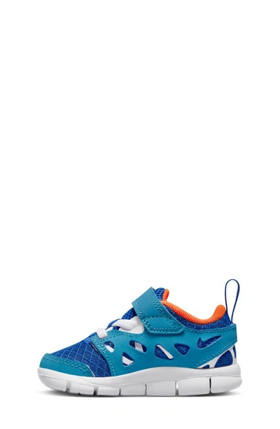 Shop Nike Free Run 2 Sneaker In Blue/ Orange/ White