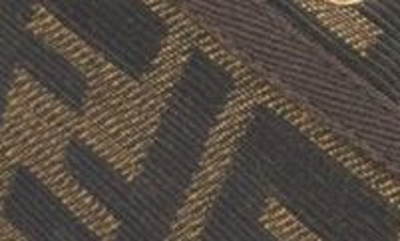 Fendi Men Brown Sneaker With All-over Ff Motif In Fabric Man In Black