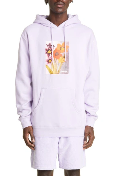Shop Paterson House Of Flowers Graphic Hoodie In Lavender