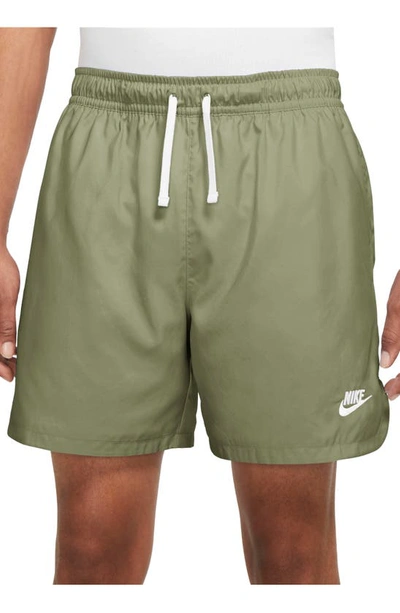 Shop Nike Woven Lined Flow Shorts In Alligator/ White