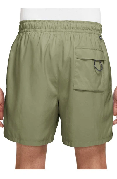 Shop Nike Woven Lined Flow Shorts In Alligator/ White