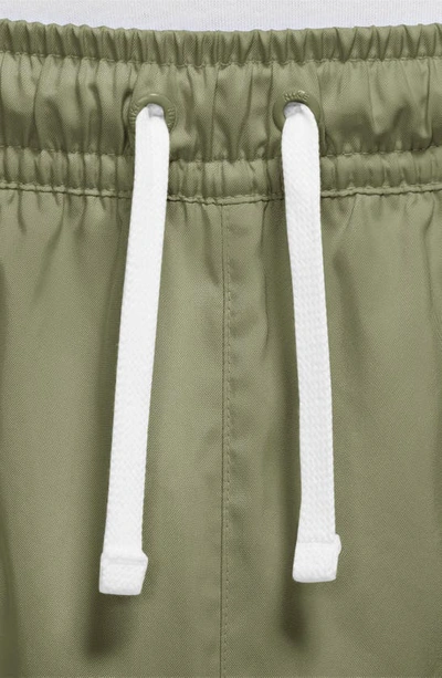 Shop Nike Woven Lined Flow Shorts In Alligator/ White