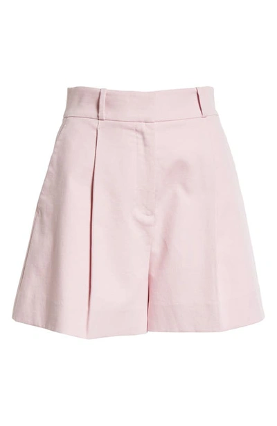 Shop Rebecca Taylor Tailored High Waist Suiting Shorts In Pale Orchid