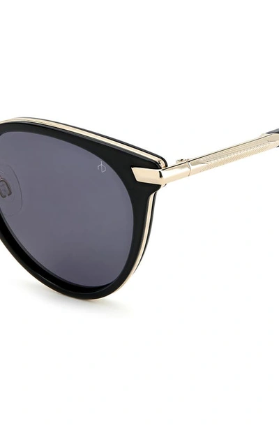 Shop Rag & Bone 53mm Round Sunglasses In Black / Grey