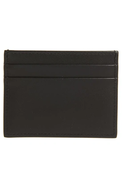 Dolce & Gabbana Dg Logo Leather Card Case In 80999 Black