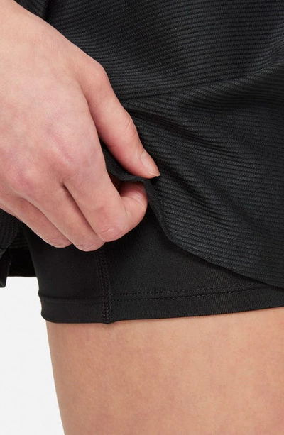 Shop Nike Kids' Court Victory Dri-fit Tennis Skirt In Black/ White