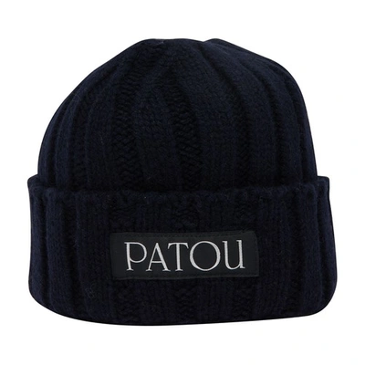 Shop Patou Beanie In Navy