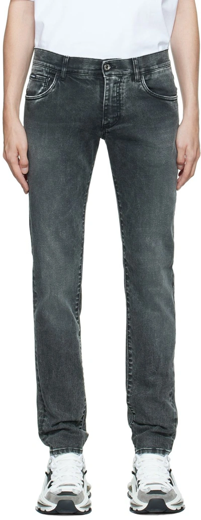 Shop Dolce & Gabbana Gray Skinny Jeans In S9001 Variante Abbin