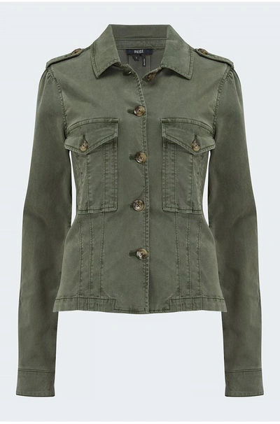 Shop Paige Pacey Jacket In Vintage Ivy Green In Khaki/green
