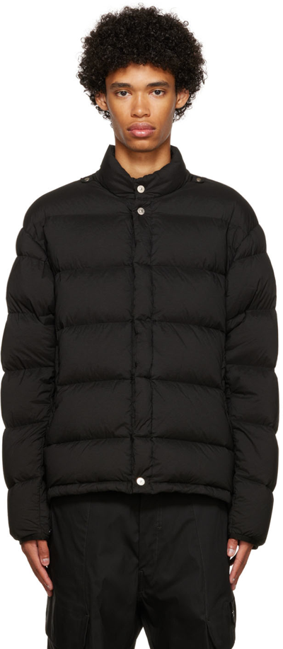 Shop Stone Island Shadow Project Black Augment Down Jacket In V0029 Black