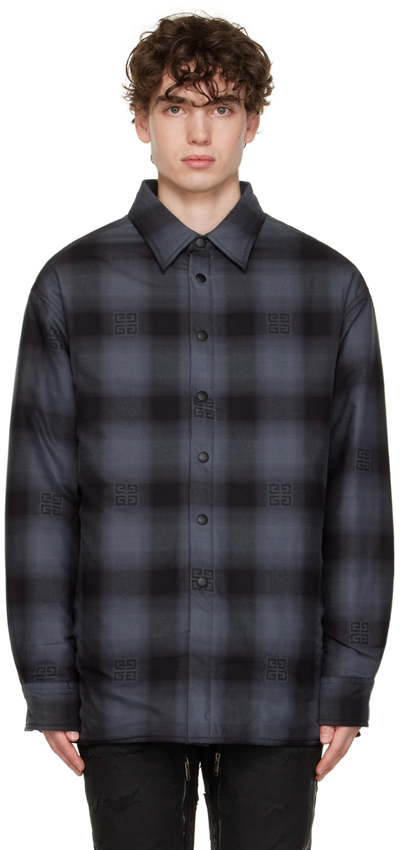 Shop Givenchy Black 4g Shirt In 002 Black/grey