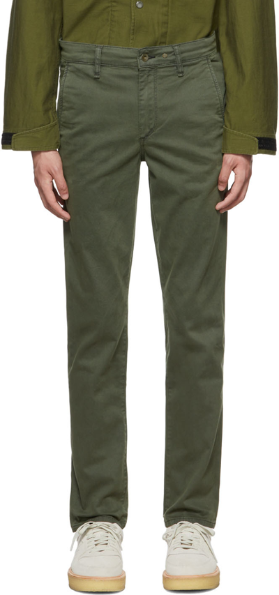 Shop Rag & Bone Green Fit 2 Chino Trousers In Moss