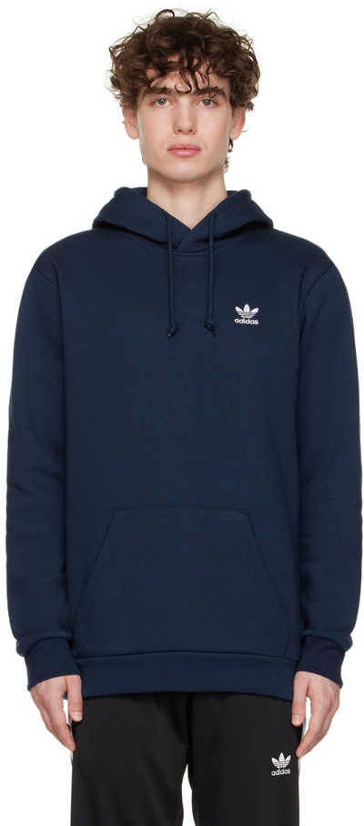Adidas Originals Logo-print Drawstring Hoodie In Blau | ModeSens
