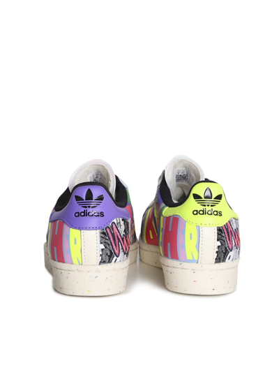 Shop Adidas Originals Superstar Pride Sneakers In White/multicolor